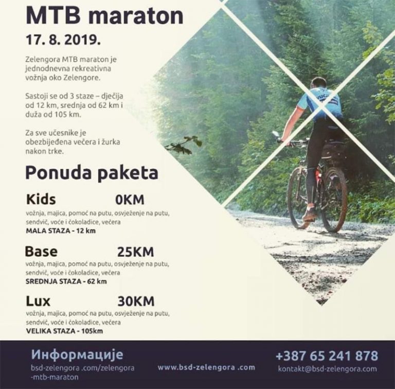 У Калиновику, 17.августа Зеленгора МТБ маратон